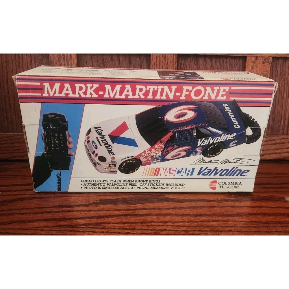 Vintage Mark Martin-Fone‎ Telephone NASCAR Columbia Tel-Com Novelty Phone